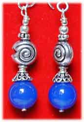  Ohrringe  Chalcedon