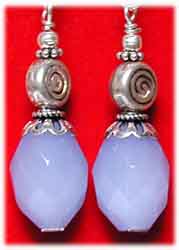  Ohrringe  Chalcedon