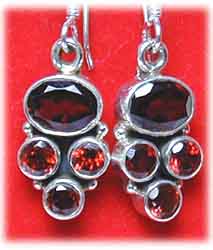 Granat Ohrringe
