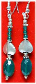  Ohrringe Chalcedon