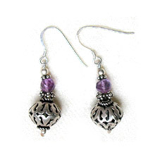 Ohrringe Silber Amethyst