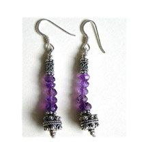 Ohrringe Silber Amethyst