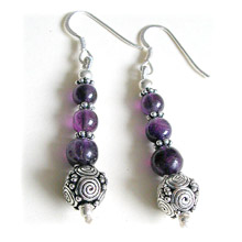 Ohrringe Silber Amethyst