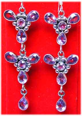Design Ohrringe Amethyst