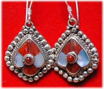  Inlay Ohrringe 